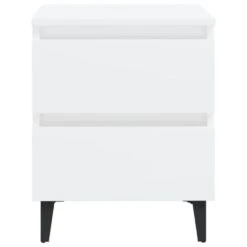 VidaXL Nachtkastjes 2 St 40x35x50 Cm Spaanplaat Hoogglans Wit -Knusse Nacht 012703fc2b9c453d93b6651f474724d5