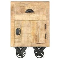 VidaXL Nachtkastje 40x30x57 Cm Massief Mangohout -Knusse Nacht 0836e978a5f245cebcebb9556ad16eaf