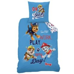 PAW Patrol Dekbedovertrek Team PAW - Eenpersoons - 140 X 200 Cm - Katoen