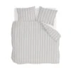 Walra - Dekbedovertrek Preppy Pinstripe - 200x220 Cm - Grijs -Knusse Nacht 1000012864