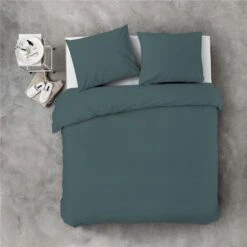 Byrklund - Dekbedovertrek Sleep Softly - 240x220 Cm - Groen -Knusse Nacht 1000012903 0102