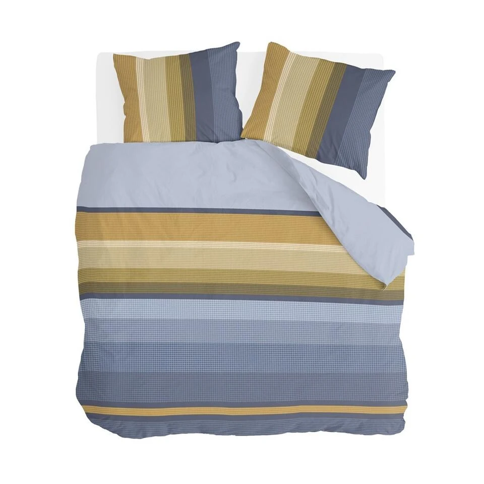 Byrklund - Dekbedovertrek Golden Stripes - 200x220 Cm - Okergeel 3 Byrklund - Dekbedovertrek Golden Stripes - 200x220 Cm - Okergeel