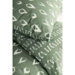 Walra - Dekbedovertrek Remade Turned Cones - 200x220 Cm - Groen -Knusse Nacht 1000012914 0102