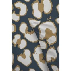 Byrklund - Dekbedovertrek Lazy Leopard - 200x220 Cm - Okergeel -Knusse Nacht 1000012915 0101