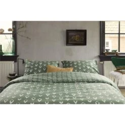 Walra Dekbedovertrek Remade Turned Cones - Groen - 140x220 Cm -Knusse Nacht 1000012931 0103