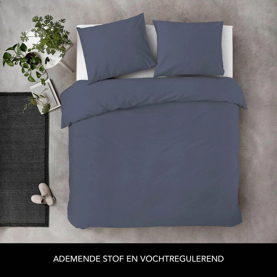 Byrklund - Dekbedovertrek Sleep Softly - 240x220 Cm - Donker Blauw 4 Byrklund - Dekbedovertrek Sleep Softly - 240x220 Cm - Donker Blauw - Afbeelding 2