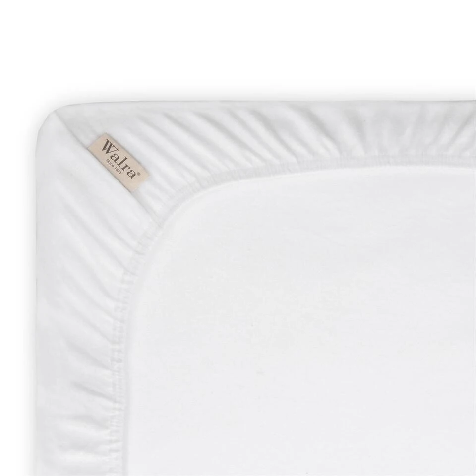 Walra - Molton Cotton Cover Topper - 90x220 Cm - Wit 4 Walra - Molton Cotton Cover Topper - 90x220 Cm - Wit - Afbeelding 2