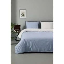 Ten Cate Katoenen Double Face Eenpersoons Dekbedovertrek - 140x200/220 - Almeria -Knusse Nacht 1000023920 0110