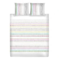 Ten Cate Katoenen Eenpersoons Dekbedovertrek - 140x200/220 - Scratch White -Knusse Nacht 1000023945 0101