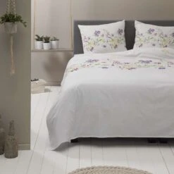 Ten Cate Katoenen Eenpersoons Dekbedovertrek - 140x200/220 - Fleur Multi -Knusse Nacht 1000023950 0110