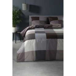Ten Cate Katoenen Tweepersoons Dekbedovertrek - 200x200/220 - Block Antraciet 8 Ten Cate Katoenen Tweepersoons Dekbedovertrek - 200x200/220 - Block Antraciet -Knusse Nacht 1000023955 0110