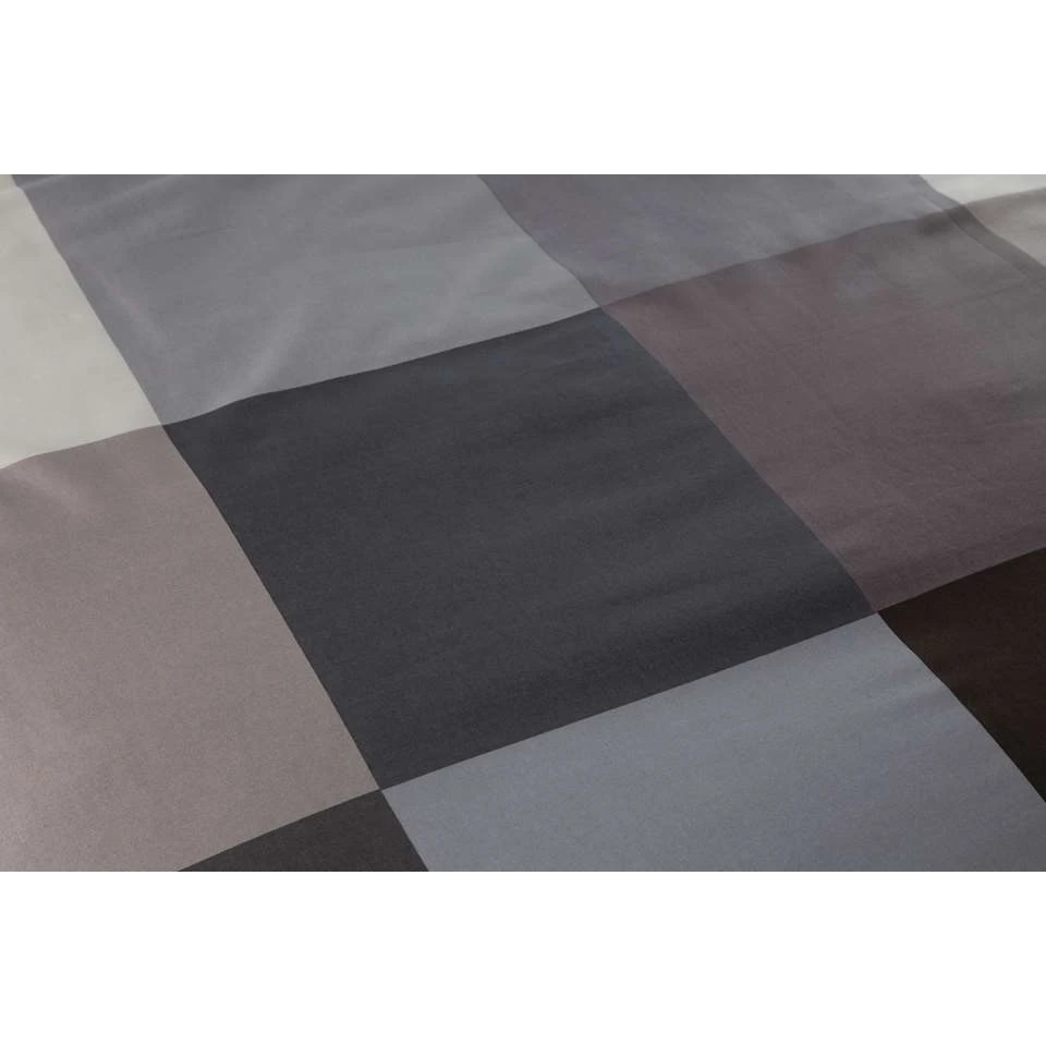 Ten Cate Katoenen Tweepersoons Dekbedovertrek - 200x200/220 - Block Antraciet 6 Ten Cate Katoenen Tweepersoons Dekbedovertrek - 200x200/220 - Block Antraciet - Afbeelding 4