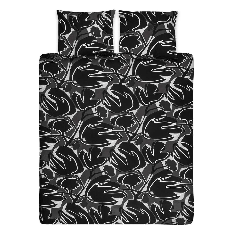 Ten Cate Katoenen Tweepersoons Dekbedovertrek - 200x200/220 - Sarah Antraciet 4 Ten Cate Katoenen Tweepersoons Dekbedovertrek - 200x200/220 - Sarah Antraciet - Afbeelding 2