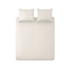 Ten Cate 100% Katoensatijnen Tweepersoons Dekbedovertrek - 200x200/220 - Naturel -Knusse Nacht 1000023985 0101