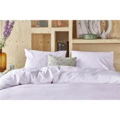 Walra - Dekbedovertrek Little Daisies - 240x220 Cm - Lila -Knusse Nacht 1000024960 0102