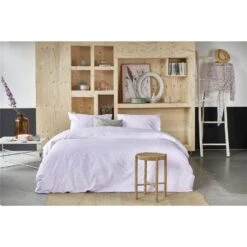 Walra - Dekbedovertrek Little Daisies - 240x220 Cm - Lila -Knusse Nacht 1000024960 0103