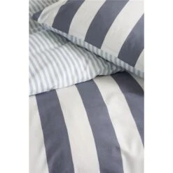 Walra - Dekbedovertrek Classic Stripe - 140x220 Cm - Blauw -Knusse Nacht 1000024986 0102