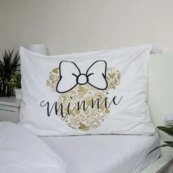 Disney Minnie Mouse Dekbedovertrek Gold - Eenpersoons - 140 X 200 Cm - Katoen 9 Disney Minnie Mouse Dekbedovertrek Gold - Eenpersoons - 140 X 200 Cm - Katoen -Knusse Nacht 1000025431 0103