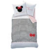 Disney Minnie Mouse Dekbedovertrek, Stripes - 140 X 200 Cm + 63 X 63 Cm - Katoen -Knusse Nacht 1000025440