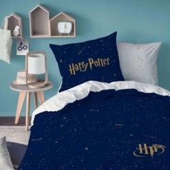Harry Potter Dekbedovertrek Iconic - Eenpersoons - 140 X 200 Cm - Katoen -Knusse Nacht 1000025458 0101