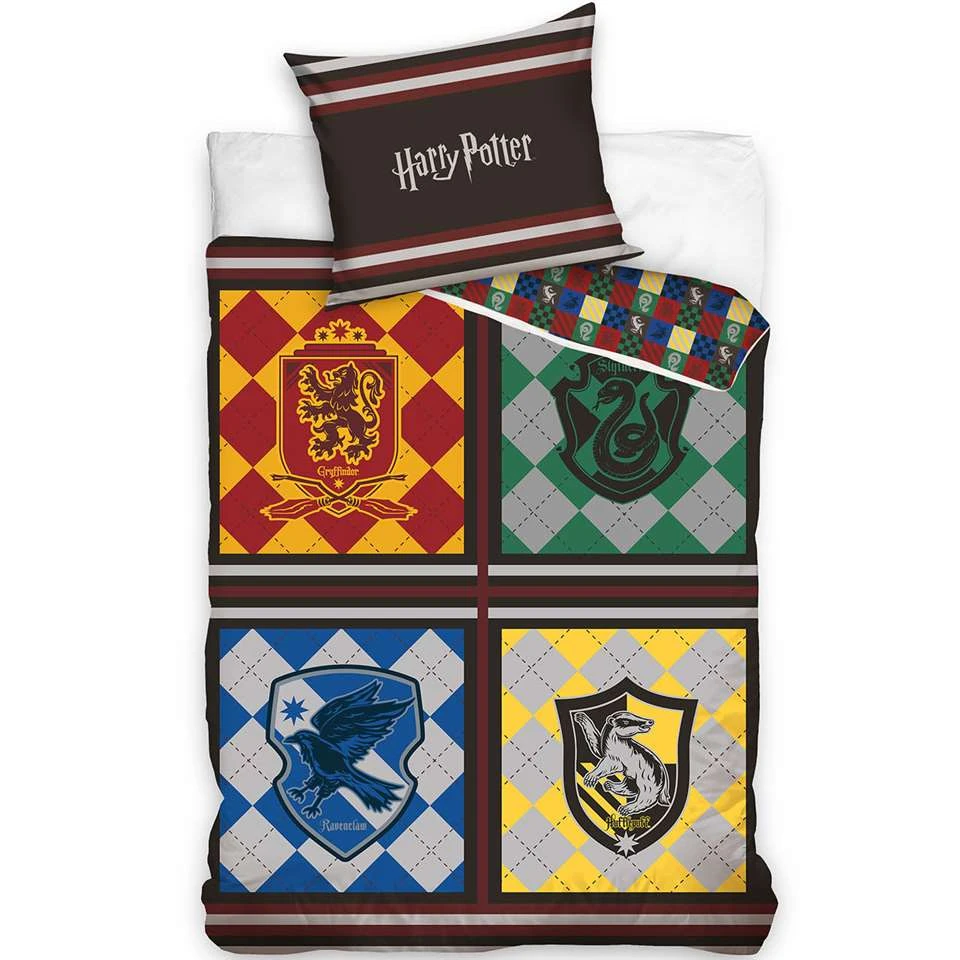 Harry Potter Dekbedovertrek School - Eenpersoons - 140 X 200 Cm - Katoen 3 Harry Potter Dekbedovertrek School - Eenpersoons - 140 X 200 Cm - Katoen