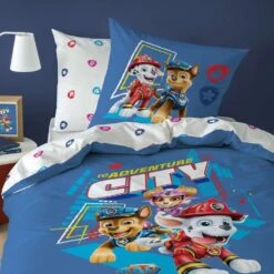 PAW Patrol Dekbedovertrek Adventure City - Eenpersoons - 140 X 200 Cm - Katoen -Knusse Nacht 1000025488 0102