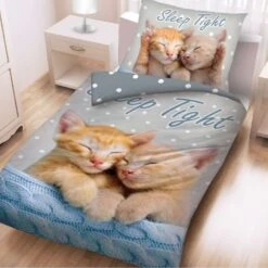 Animal Pictures Dekbedovertrek Sleep - Eenpersoons - 140 X 200 Cm - Katoen -Knusse Nacht 1000025493 0102