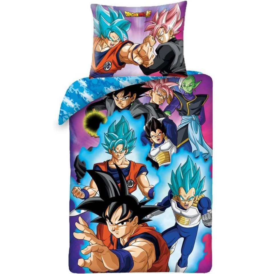 Dragon Ball Z Dekbedovertrek Super Saiyan - Eenpersoons - 140 X 200 Cm - Katoen 3 Dragon Ball Z Dekbedovertrek Super Saiyan - Eenpersoons - 140 X 200 Cm - Katoen