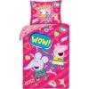Peppa Pig Dekbedovertrek Wow! - Eenpersoons - 140 X 200 Cm - Katoen 2 Peppa Pig Dekbedovertrek Wow! - Eenpersoons - 140 X 200 Cm - Katoen -Knusse Nacht 1000025530
