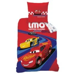 Disney Cars Dekbedovertrek Racing - Eenpersoons - 140 X 200 Cm - Katoen -Knusse Nacht 1000025557 0103