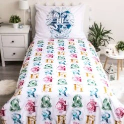 Harry Potter Dekbedovertrek - Eenpersoons - 140 X 200 Cm - Katoen -Knusse Nacht 1000025578 0103