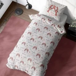 Friends Dekbedovertrek Lobster - Eenpersoons - 140 X 200 - Katoen -Knusse Nacht 1000025593 0102