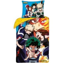 My Hero Academia Dekbedovertrek Team - Eenpersoons - 140 X 200 Cm - Katoen