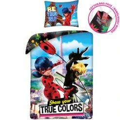 Miraculous Dekbedovertrek True Colors - Eenpersoons - 140 X 200 Cm - Katoen -Knusse Nacht 1000025596 0103