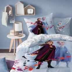 Disney Frozen Dekbedovertrek Trio - Eenpersoons - 140 X 200 Cm - Katoen 7 Disney Frozen Dekbedovertrek Trio - Eenpersoons - 140 X 200 Cm - Katoen -Knusse Nacht 1000025605 0102