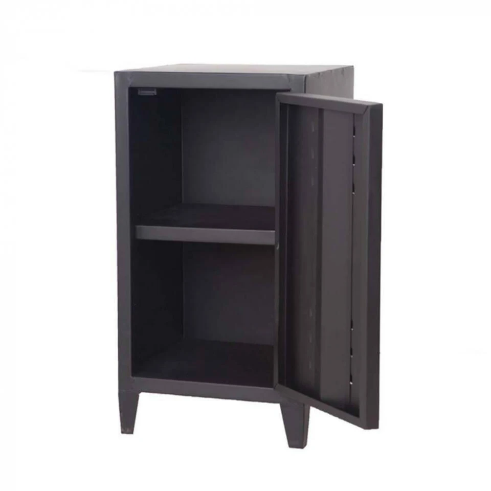 Giga Meubel Nachtkastje Zwart - Metaal - 35x33x65cm - Nachtkast Stoer (links) 5 Giga Meubel Nachtkastje Zwart - Metaal - 35x33x65cm - Nachtkast Stoer (links) - Afbeelding 3