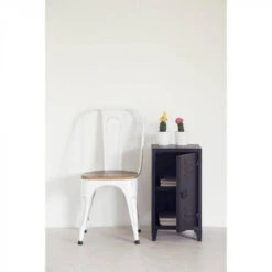 Giga Meubel Nachtkastje Zwart - Metaal - 35x33x65cm - Nachtkast Stoer (links) 9 Giga Meubel Nachtkastje Zwart - Metaal - 35x33x65cm - Nachtkast Stoer (links) -Knusse Nacht 1000027353 0103