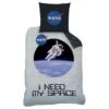 NASA Dekbedovertrek Space Astronaut - Eenpersoons - 140 X 200 Cm - Katoen -Knusse Nacht 1000028634