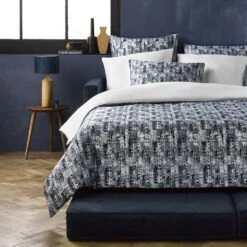 De Witte Lietaer Dekbedovertrek Katoen Jenga - Hotelmaat - 260 X 220 Cm - Blauw -Knusse Nacht 1000028642 0102