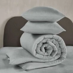 De Witte Lietaer Dekbedovertrek Tarbot - Lits Jumeaux - 240 X 220 Cm - Grijs 8 De Witte Lietaer Dekbedovertrek Tarbot - Lits Jumeaux - 240 X 220 Cm - Grijs -Knusse Nacht 1000028670 0102