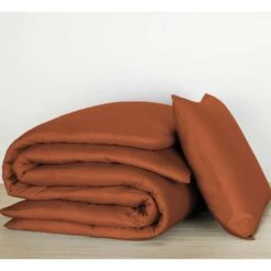 De Witte Lietaer Dekbedovertrek Katoen Satijn Olivia - 140 X 200/220 Cm - Bruin -Knusse Nacht 1000028706 0103