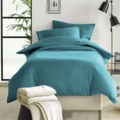 De Witte Lietaer Dekbedovertrek Katoen Satijn Olivia - 140 X 200/220 Cm - Groen -Knusse Nacht 1000028709 0101