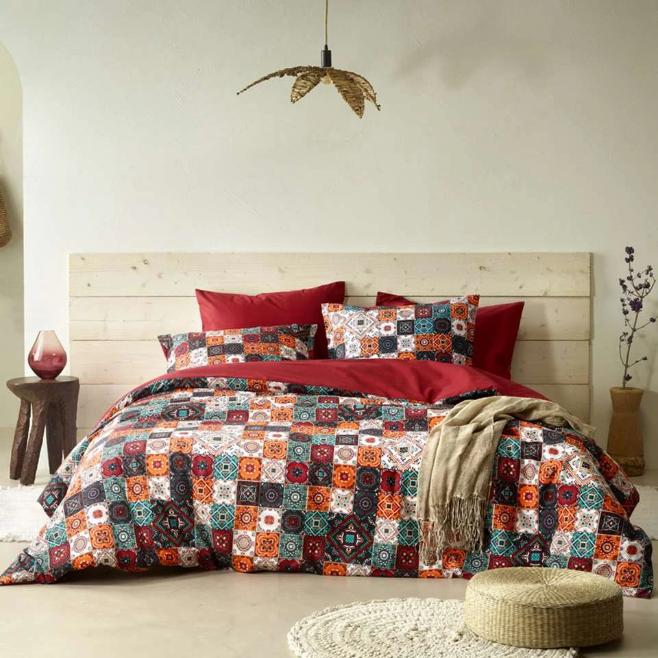 De Witte Lietaer Dekbedovertrek Ankara - Lits Jumeaux - 240 X 220 Cm - Katoen 4 De Witte Lietaer Dekbedovertrek Ankara - Lits Jumeaux - 240 X 220 Cm - Katoen - Afbeelding 2