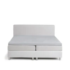 Damai Topper Hoeslaken (tot 12cm) - Double Jersey - 90x200/210cm - Lichtgrijs -Knusse Nacht 1000029994 0101