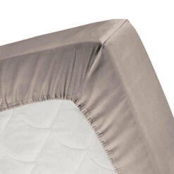 Cinderella Weekend - Hoeslaken (tot 25 Cm) - Katoen - 90x200 Cm - Taupe -Knusse Nacht 1000030202 0101