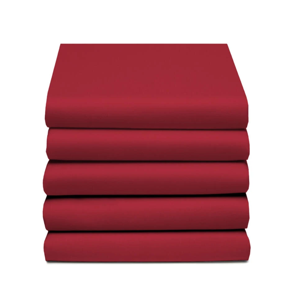 Damai Hoeslaken Double Jersey (tot 25cm) - 140x200/210/220cm Of 150x200cm - Rood 5 Damai Hoeslaken Double Jersey (tot 25cm) - 140x200/210/220cm Of 150x200cm - Rood - Afbeelding 3