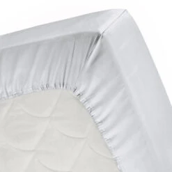 Cinderella Sundays - Hoeslaken (tot 25 Cm) - Satijn - 160x210 Cm - Light Grey -Knusse Nacht 1000030283 0101