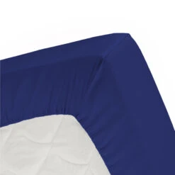 Damai Hoeslaken Double Jersey (tot 25cm) - 180x220cm Of 200x200cm - Ultramarine -Knusse Nacht 1000030384 0101