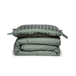 Damai Dekbedovertrek Katoen-satijn - 140x200/220cm - Groen Gestreept 7 Damai Dekbedovertrek Katoen-satijn - 140x200/220cm - Groen Gestreept -Knusse Nacht 1000030561 0101