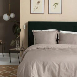 Cinderella Dekbedovertrek Satijn - 260x200/220 Cm - Taupe -Knusse Nacht 1000030594 0101